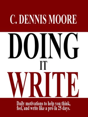 cover image of Doing it Write